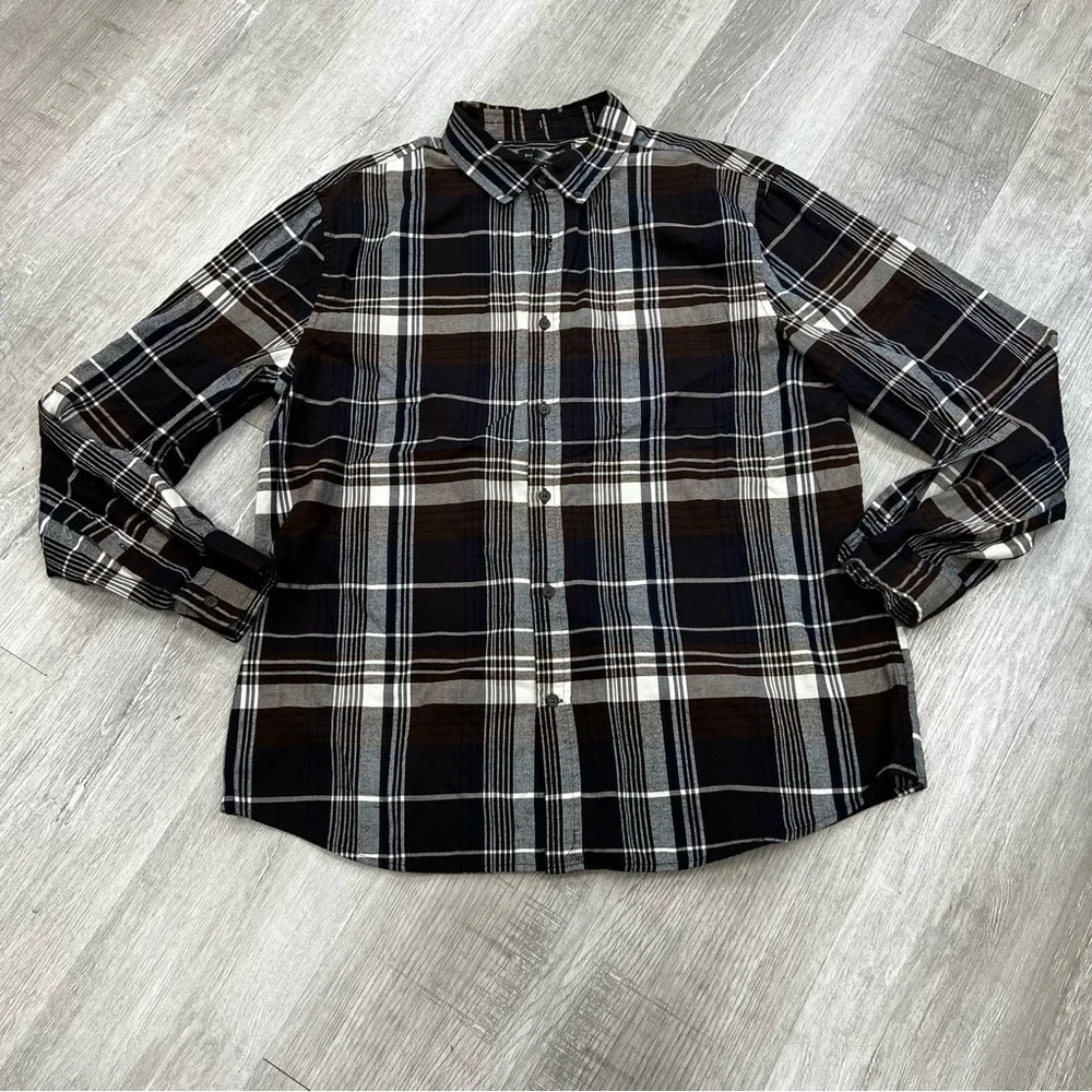 Banana Republic Plaid Button Front Shirt - Size XL